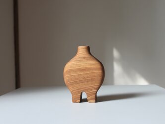 木の花瓶【タモ】の画像