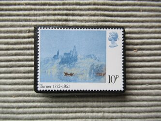 イギリス1975年　ターナー切手ブローチ 7674の画像