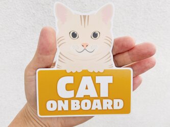 猫のやつ / キャットオンボードマグネットステッカーの画像