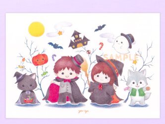 ポストカード『Happy Halloween』2枚入の画像