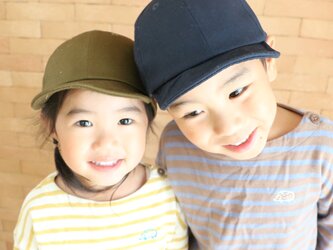 キッズシンプルキャップ　＜全5色＞　子供帽子の画像