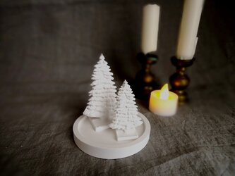 【4点　セット販売】アロマストーン ■ 小さなクリスマスツリー 2D フィンランドの森の画像