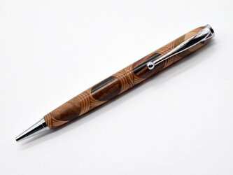 【寄木】(試作品) 手作り木製ボールペン スリムライン CROSS替芯の画像