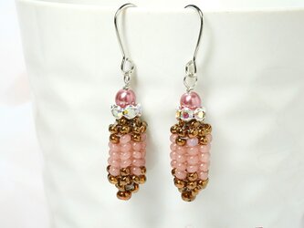 ステッチピアス＊ピンクの画像