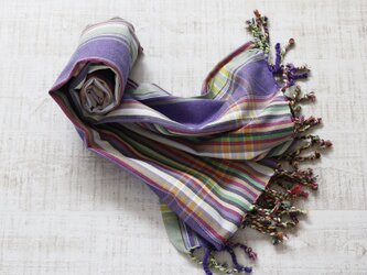 ケニアの綿織物 キコイ　ショール / ストールの画像