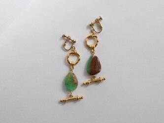 古代王の耳飾り～オパールのイヤリング（ピアス）～の画像