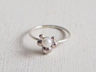 【受注制作】- Silver - Tsubu Ring w/ Pearlの画像