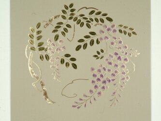 漆の天井絵　山鳩　藤の画像