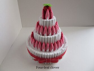【SALE】《直径13.5㎝》ブランチケーキ(ホワイト×3段)の画像
