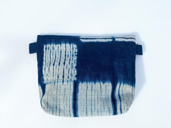 新作藍染クリアーポーチの画像