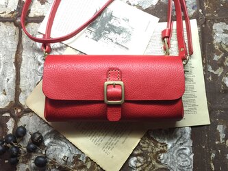 ＊受注製作＊wallet bag(RED)の画像