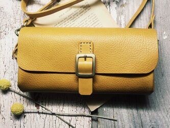 ＊受注製作＊wallet bag(yellow)の画像