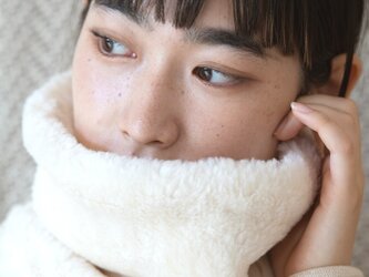 Organic Cotton Fur ふわふわネックウォーマー【Bigサイズ】　の画像