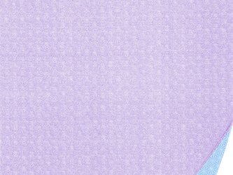 風呂敷　両面染ふろしき　鮫小紋 / 麻型　綿100％ 　紫/水色　50cmx50cmの画像
