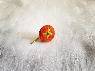 柿刺繍のポニーフックの画像