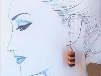 ※木のピアス・イヤリングの画像