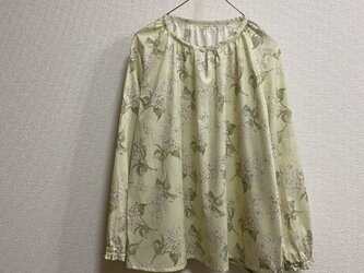 ギャザーブラウス アーカイブライラックの画像