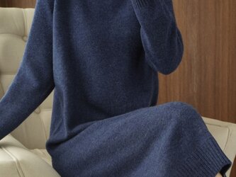 【受注製作】カシミア・セーター ニット オーダーメイド ワンピース豊富な色　YU098の画像