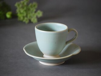 カップ＆ソーサー　ペールグリーンの画像