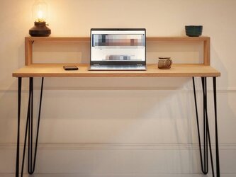 オーダーメイド 職人手作り テーブル デスク パソコンデスク アイアンウッド テレワーク 家具 天然木 無垢材 LR2018の画像