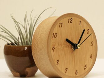 受注生産 職人手作り 置き時計 木製雑貨 シンプル ギフト 無垢材 天然木 木目 木工 雑貨 エコ LR2018の画像