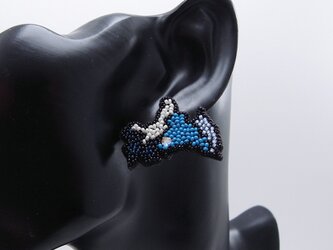 『地図モチーフのアクセサリー/ピアス』Yamaguchiの画像