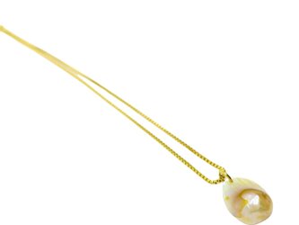 バロックパールのシンプルな大人ネックレス Eタイプ SOLID DESIGNの画像