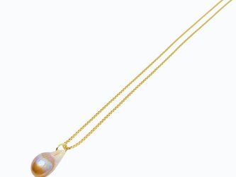 バロックパールのシンプルな大人ネックレス Fタイプ SOLID DESIGNの画像