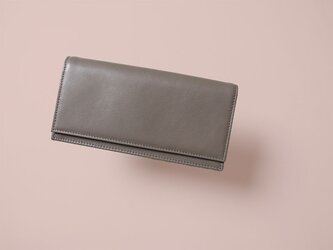 '上質イタリアンレザー'『スリムでシック』な長財布 - Long Wallet - トープ -の画像