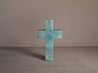 【土のオブジェ・土鈴】十字架の画像