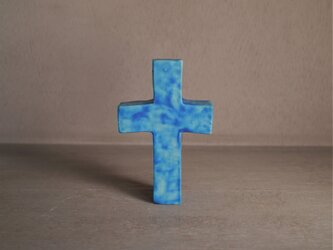 【土のオブジェ・土鈴】十字架の画像
