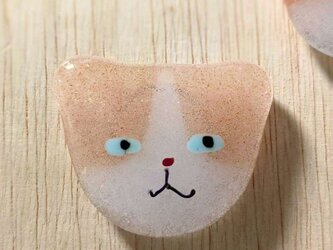 【usuislabo】glass cookies - 茶トラハチワレ猫（淡色）の画像