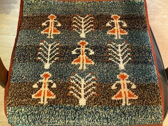 手織りトルコ絨毯 座布団 45cm Handmade Turkish Carpet Zabuton CZ0001の画像