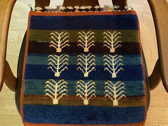 手織りトルコ絨毯 座布団 45cm Handmade Turkish Carpet Zabuton CZ0002の画像