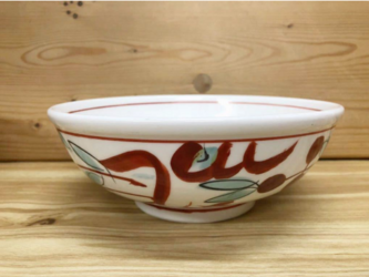 【新品】美濃焼製 赤絵丼ぶり 7個組 /麺鉢/うどん鉢/ラーメン鉢/ 1個のサイズ/口径/約19.4cm×高さ/約7.2cmの画像