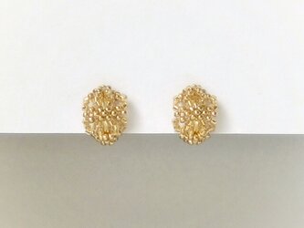 Lacy Grass Earring / クリアゴールドの画像