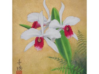 日本画色紙 「パープラータ」の画像