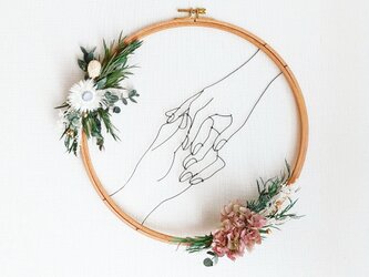 Wire Wall Art Pair flower Flameの画像