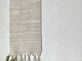 手織りミニタペストリー　冬の霞の画像