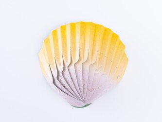 紙の貝殻椀　砂子（黄）の画像
