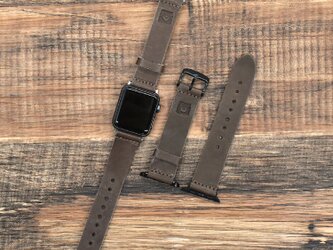アップルウォッチ 栃木レザー 全機種対応 バンド 本革 レザーバンド apple watch ブラウン JAK083の画像