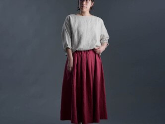 【wafu】Linen Skirt  超高密度リネン スカート / 紅玉(こうぎょく) s020c-kgo1の画像