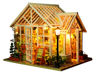 「毎日寄りたい近所のお花屋さん」ミニチュア ドールハウス ★完成品★の画像
