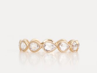 Rosecut diamond full eternity ring / Pair shapeの画像