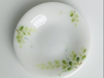 葉っぱグリーンの小皿 B 直径3.6㎝の画像