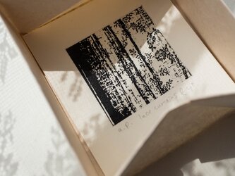 版画ゆうびん no.8 "lace curtains"（銅版画）の画像