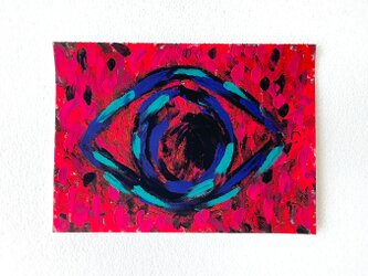 「鬼の目」　アクリル　抽象画　絵画の画像