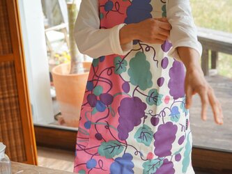 エプロン「ひとつぶどう？」ありがとうの画像