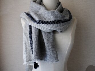 cashmere stall gray× navyの画像