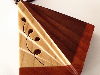 【送料無料】Wooden necklace ORIHIME-2の画像